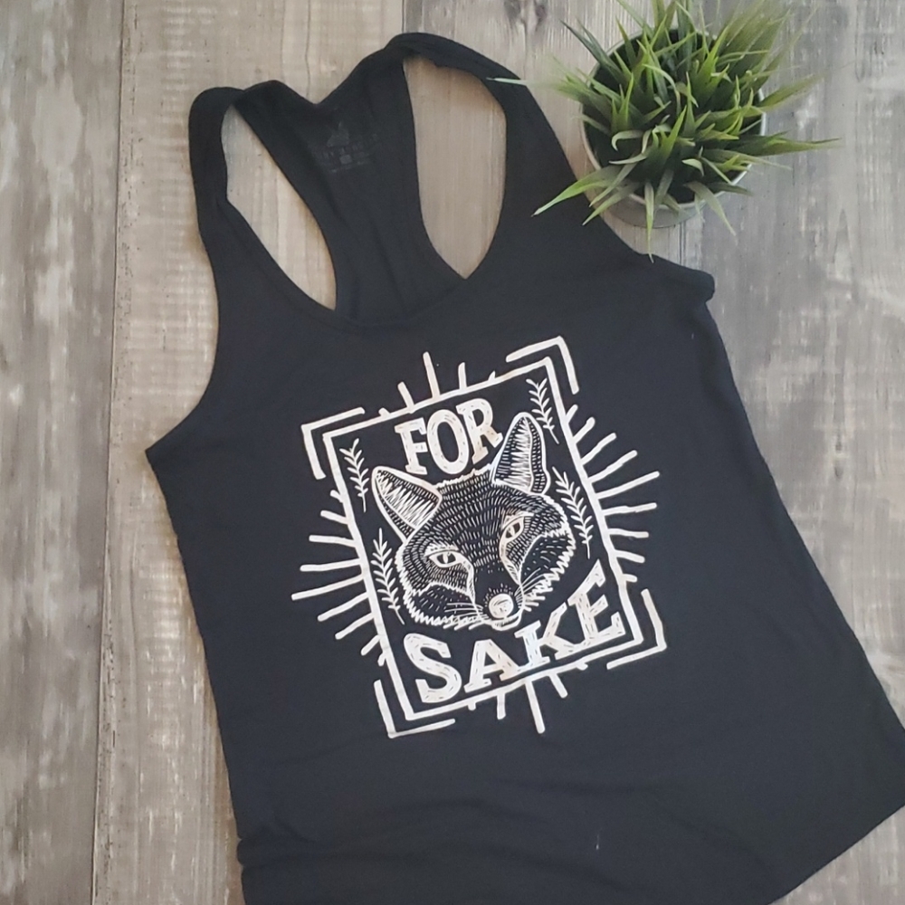 Women's for Fox sake racer back tank